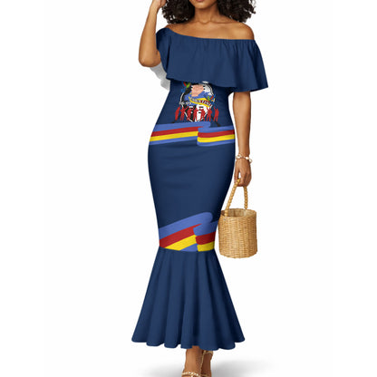 Eswatini Somhlolo Day Mermaid Dress Swazi Flag Tribal Shield Heritage Graphic