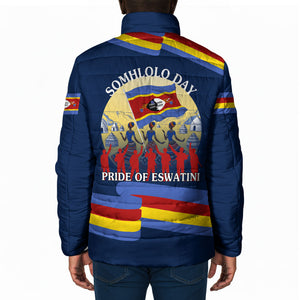Eswatini Somhlolo Day Padded Jacket Swazi Flag Tribal Shield Heritage Graphic
