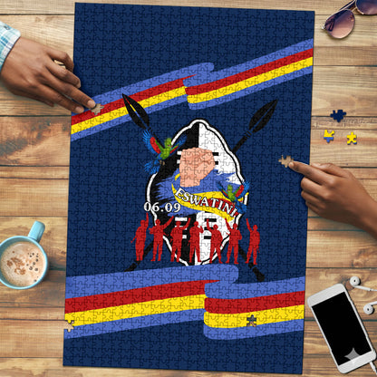Eswatini Somhlolo Day Puzzle Swazi Flag Tribal Shield Heritage Graphic