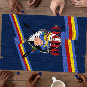 Eswatini Somhlolo Day Puzzle Swazi Flag Tribal Shield Heritage Graphic