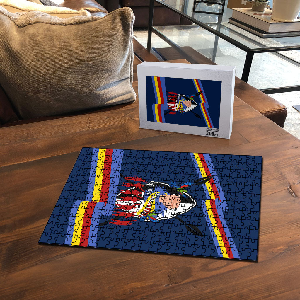 Eswatini Somhlolo Day Puzzle Swazi Flag Tribal Shield Heritage Graphic