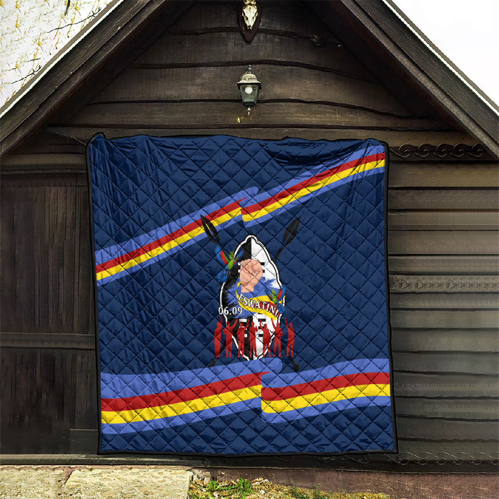 Eswatini Somhlolo Day Quilt Swazi Flag Tribal Shield Heritage Graphic