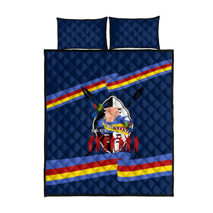 Eswatini Somhlolo Day Quilt Bed Set Swazi Flag Tribal Shield Heritage Graphic