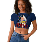 Eswatini Somhlolo Day Raglan Cropped T shirt Swazi Flag Tribal Shield Heritage Graphic