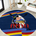 Eswatini Somhlolo Day Round Carpet Swazi Flag Tribal Shield Heritage Graphic