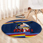 Eswatini Somhlolo Day Round Carpet Swazi Flag Tribal Shield Heritage Graphic