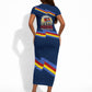 Eswatini Somhlolo Day Short Sleeve Bodycon Dress Swazi Flag Tribal Shield Heritage Graphic