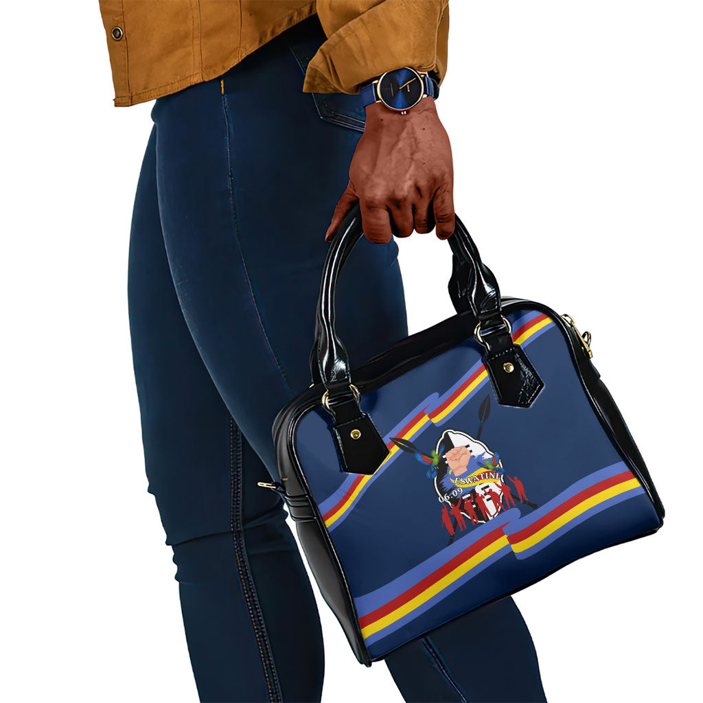 Eswatini Somhlolo Day Shoulder Handbag Swazi Flag Tribal Shield Heritage Graphic