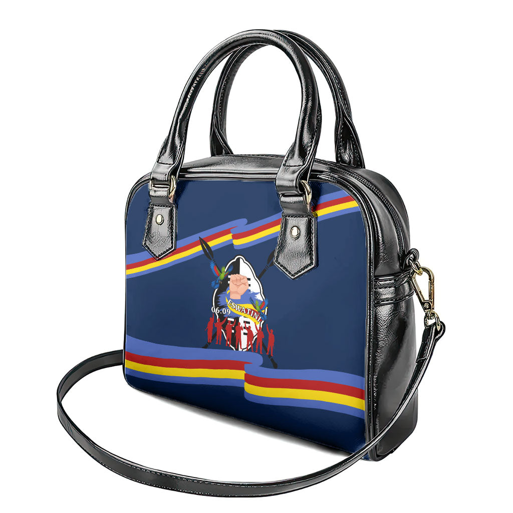 Eswatini Somhlolo Day Shoulder Handbag Swazi Flag Tribal Shield Heritage Graphic