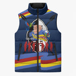 Eswatini Somhlolo Day Sleeveless Puffer Jacket Swazi Flag Tribal Shield Heritage Graphic