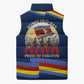 Eswatini Somhlolo Day Sleeveless Puffer Jacket Swazi Flag Tribal Shield Heritage Graphic