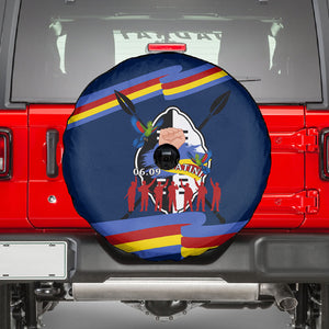 Eswatini Somhlolo Day Spare Tire Cover Swazi Flag Tribal Shield Heritage Graphic