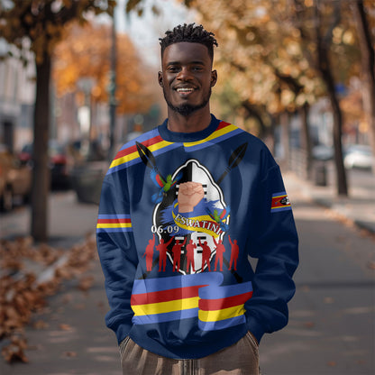 Eswatini Somhlolo Day Sweatshirt Swazi Flag Tribal Shield Heritage Graphic