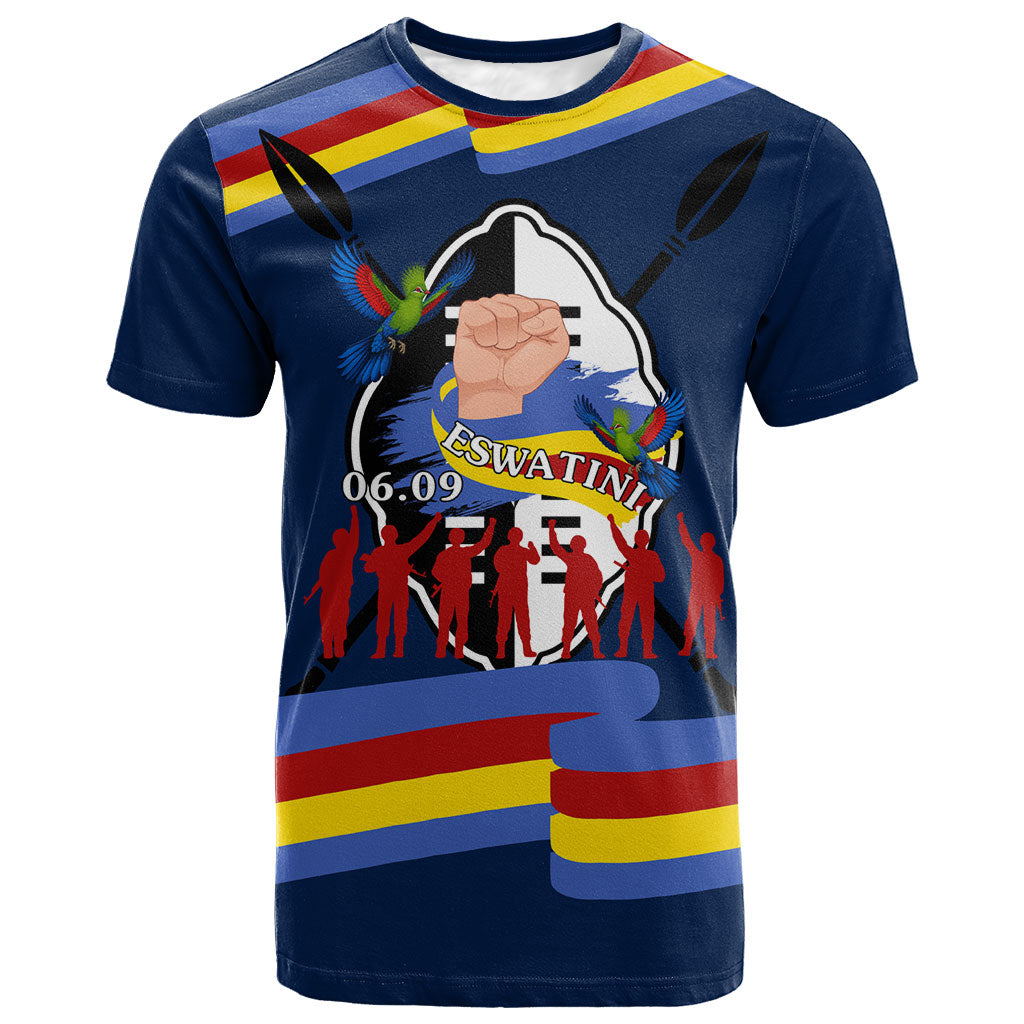 Eswatini Somhlolo Day T shirt Swazi Flag Tribal Shield Heritage Graphic