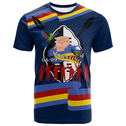 Eswatini Somhlolo Day T shirt Swazi Flag Tribal Shield Heritage Graphic