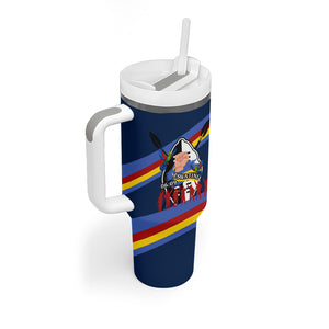 Eswatini Somhlolo Day Tumbler With Handle Swazi Flag Tribal Shield Heritage Graphic