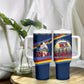 Eswatini Somhlolo Day Tumbler With Handle Swazi Flag Tribal Shield Heritage Graphic
