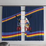 Eswatini Somhlolo Day Window Curtain Swazi Flag Tribal Shield Heritage Graphic