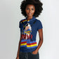 Eswatini Somhlolo Day Women Polo Shirt Swazi Flag Tribal Shield Heritage Graphic