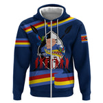 Eswatini Somhlolo Day Zip Hoodie Swazi Flag Tribal Shield Heritage Graphic