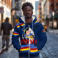 Eswatini Somhlolo Day Zip Hoodie Swazi Flag Tribal Shield Heritage Graphic