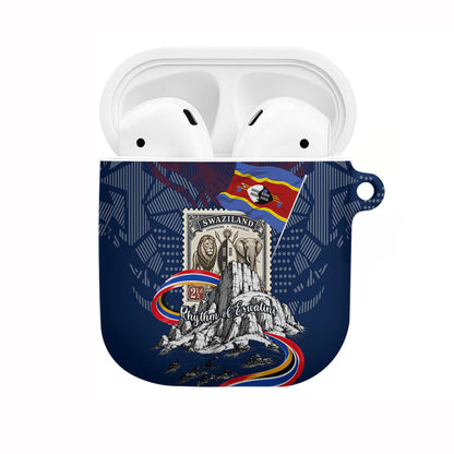 Eswatini Somhlolo Day AirPods Case Swazi Flag Stamp Traditional Dancer African Heritage Graphic