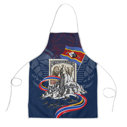 Eswatini Somhlolo Day Apron Swazi Flag Stamp Traditional Dancer African Heritage Graphic
