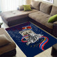 Eswatini Somhlolo Day Area Rug Swazi Flag Stamp Traditional Dancer African Heritage Graphic