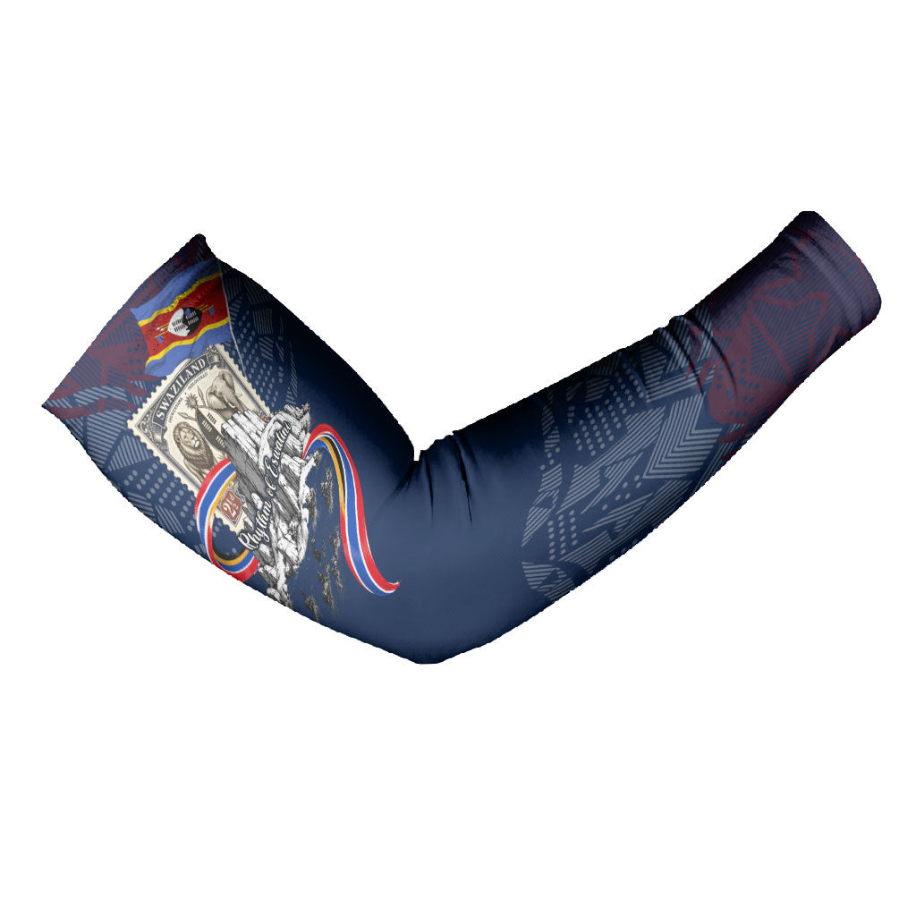 Eswatini Somhlolo Day Arm Sleeves Swazi Flag Stamp Traditional Dancer African Heritage Graphic