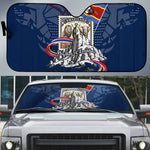 Eswatini Somhlolo Day Auto Sun Shade Swazi Flag Stamp Traditional Dancer African Heritage Graphic