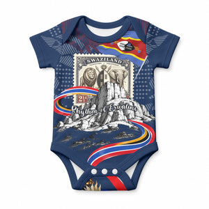 Eswatini Somhlolo Day Baby Onesie Swazi Flag Stamp Traditional Dancer African Heritage Graphic