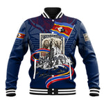 Eswatini Somhlolo Day Baseball Jacket Swazi Flag Stamp Traditional Dancer African Heritage Graphic