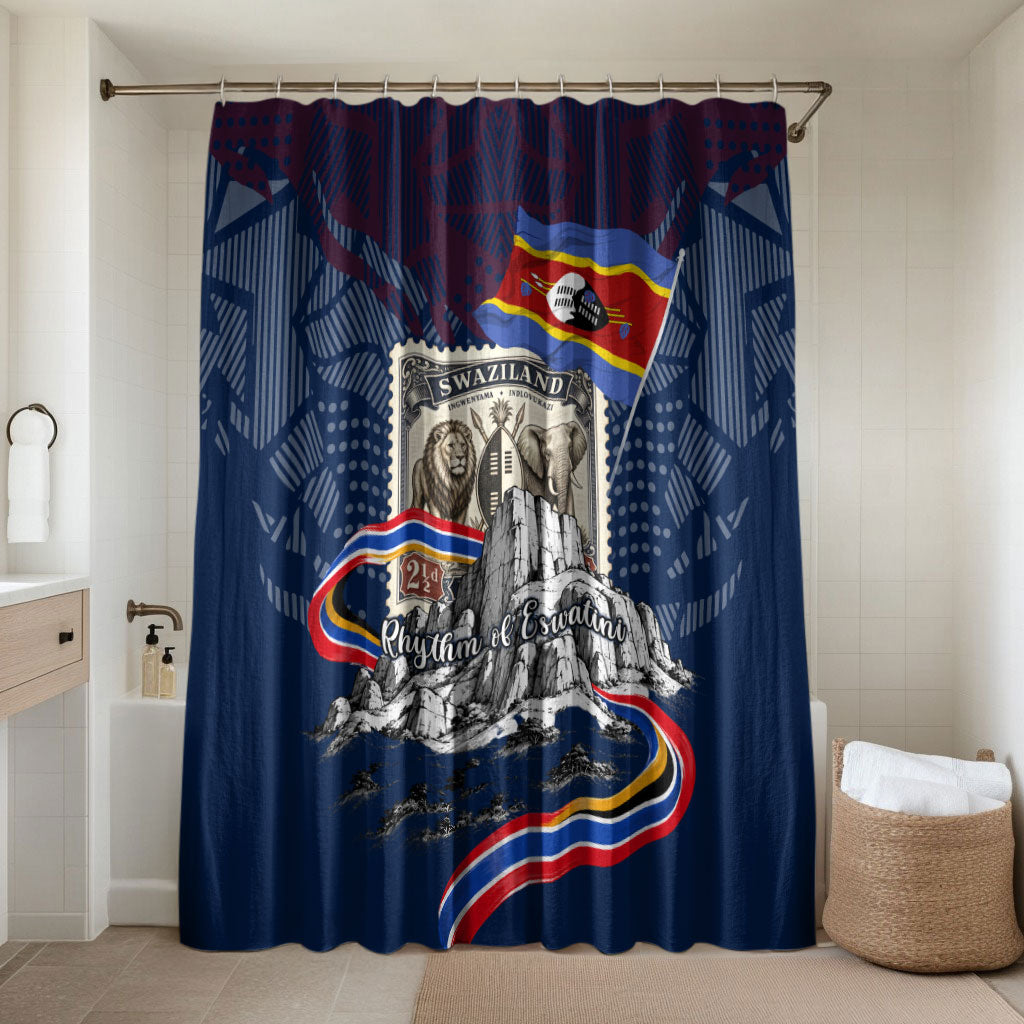 Eswatini Somhlolo Day Bathroom Set Swazi Flag Stamp Traditional Dancer African Heritage Graphic