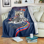 Eswatini Somhlolo Day Blanket Swazi Flag Stamp Traditional Dancer African Heritage Graphic