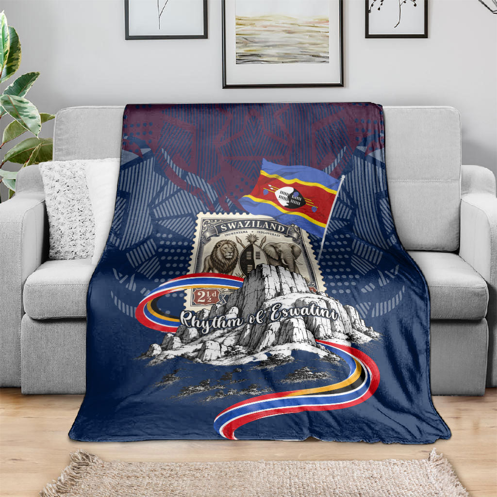 Eswatini Somhlolo Day Blanket Swazi Flag Stamp Traditional Dancer African Heritage Graphic