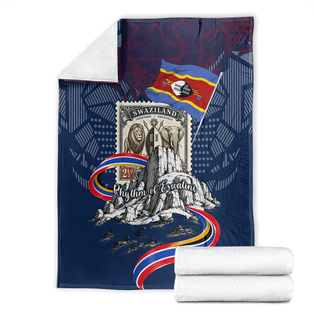 Eswatini Somhlolo Day Blanket Swazi Flag Stamp Traditional Dancer African Heritage Graphic