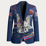 Eswatini Somhlolo Day Blazer Swazi Flag Stamp Traditional Dancer African Heritage Graphic