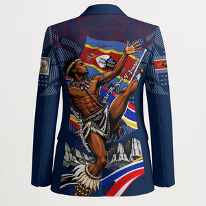 Eswatini Somhlolo Day Blazer Swazi Flag Stamp Traditional Dancer African Heritage Graphic