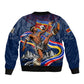 Eswatini Somhlolo Day Bomber Jacket Swazi Flag Stamp Traditional Dancer African Heritage Graphic
