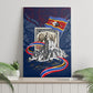 Eswatini Somhlolo Day Canvas Wall Art Swazi Flag Stamp Traditional Dancer African Heritage Graphic