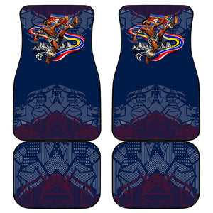Eswatini Somhlolo Day Car Mats Swazi Flag Stamp Traditional Dancer African Heritage Graphic