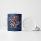 Eswatini Somhlolo Day Ceramic Mug Swazi Flag Stamp Traditional Dancer African Heritage Graphic