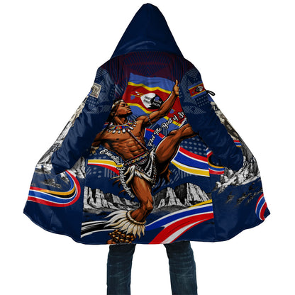 Eswatini Somhlolo Day Cloak Swazi Flag Stamp Traditional Dancer African Heritage Graphic