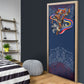 Eswatini Somhlolo Day Door Cover Swazi Flag Stamp Traditional Dancer African Heritage Graphic