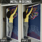 Eswatini Somhlolo Day Door Cover Swazi Flag Stamp Traditional Dancer African Heritage Graphic
