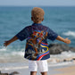 Eswatini Somhlolo Day Kid Hawaiian Shirt Swazi Flag Stamp Traditional Dancer African Heritage Graphic