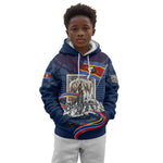 Eswatini Somhlolo Day Kid Hoodie Swazi Flag Stamp Traditional Dancer African Heritage Graphic