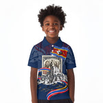 Eswatini Somhlolo Day Kid Polo Shirt Swazi Flag Stamp Traditional Dancer African Heritage Graphic