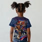 Eswatini Somhlolo Day Kid T shirt Swazi Flag Stamp Traditional Dancer African Heritage Graphic