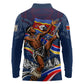 Eswatini Somhlolo Day Long Sleeve Polo Shirt Swazi Flag Stamp Traditional Dancer African Heritage Graphic